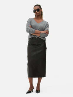 Camisola Decote V Malha Fina