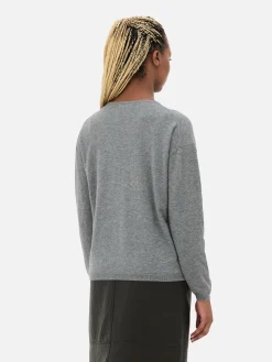 Camisola Decote V Malha Fina