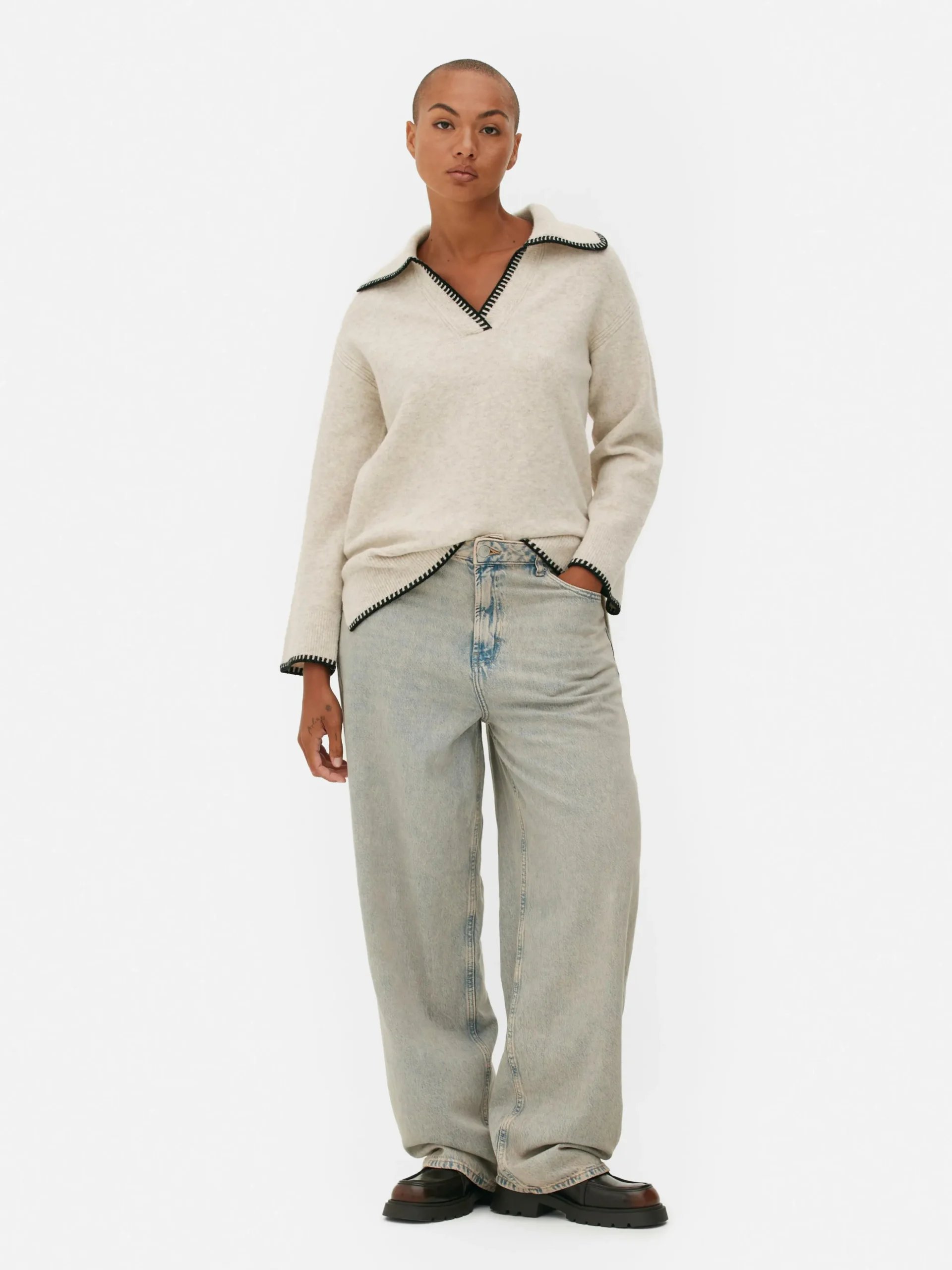 Camisola Gola Pespontos