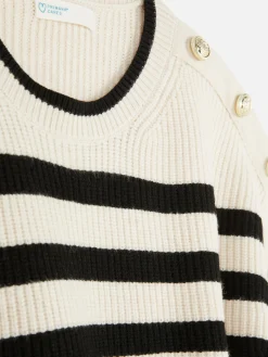 Camisola Gola Redonda Detalhe Botão