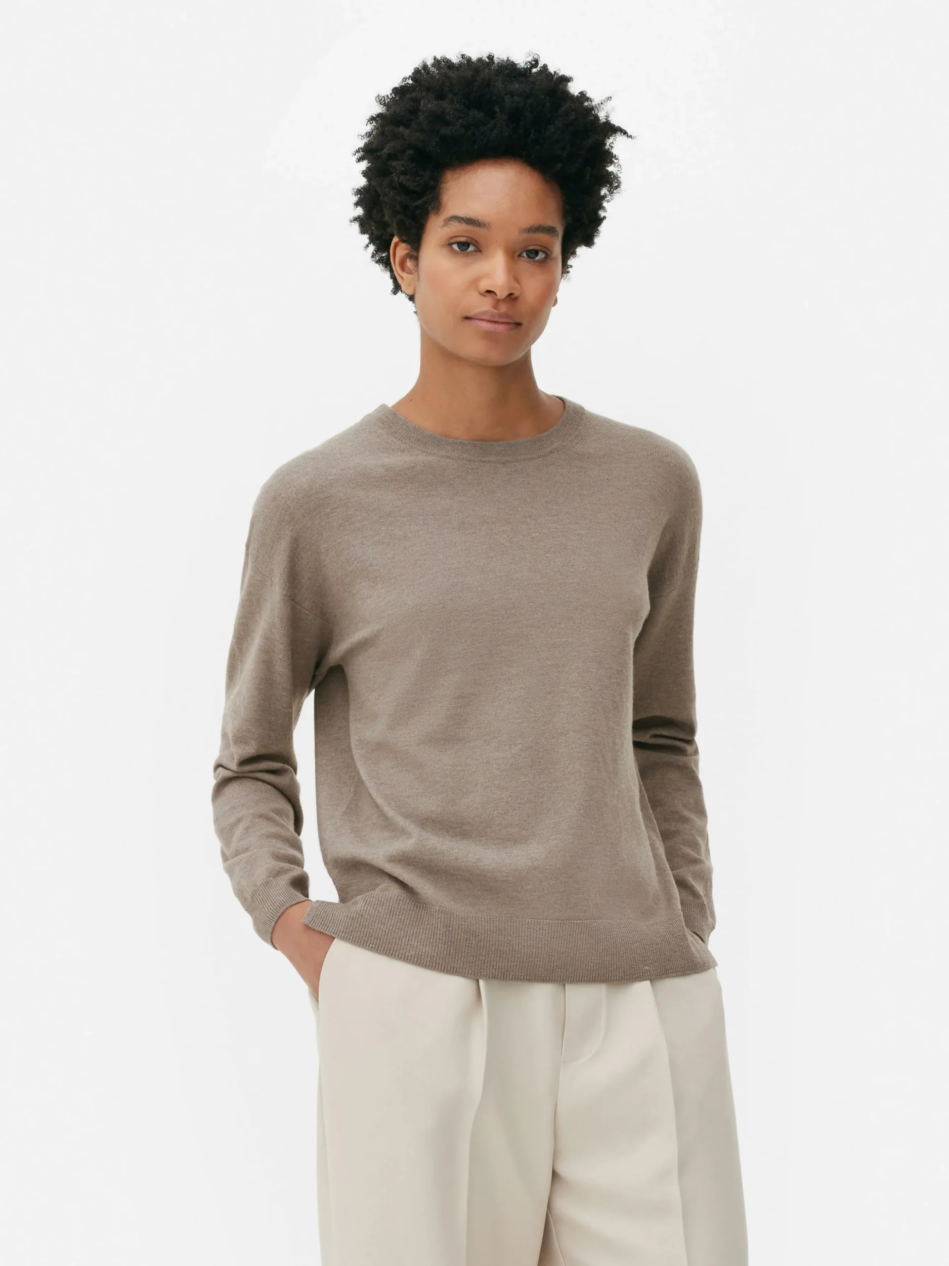 Camisola Gola Redonda Malha Fina