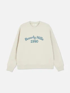 Camisola Gola Redonda Slogan