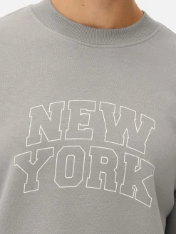 Camisola Gola Redonda Slogan