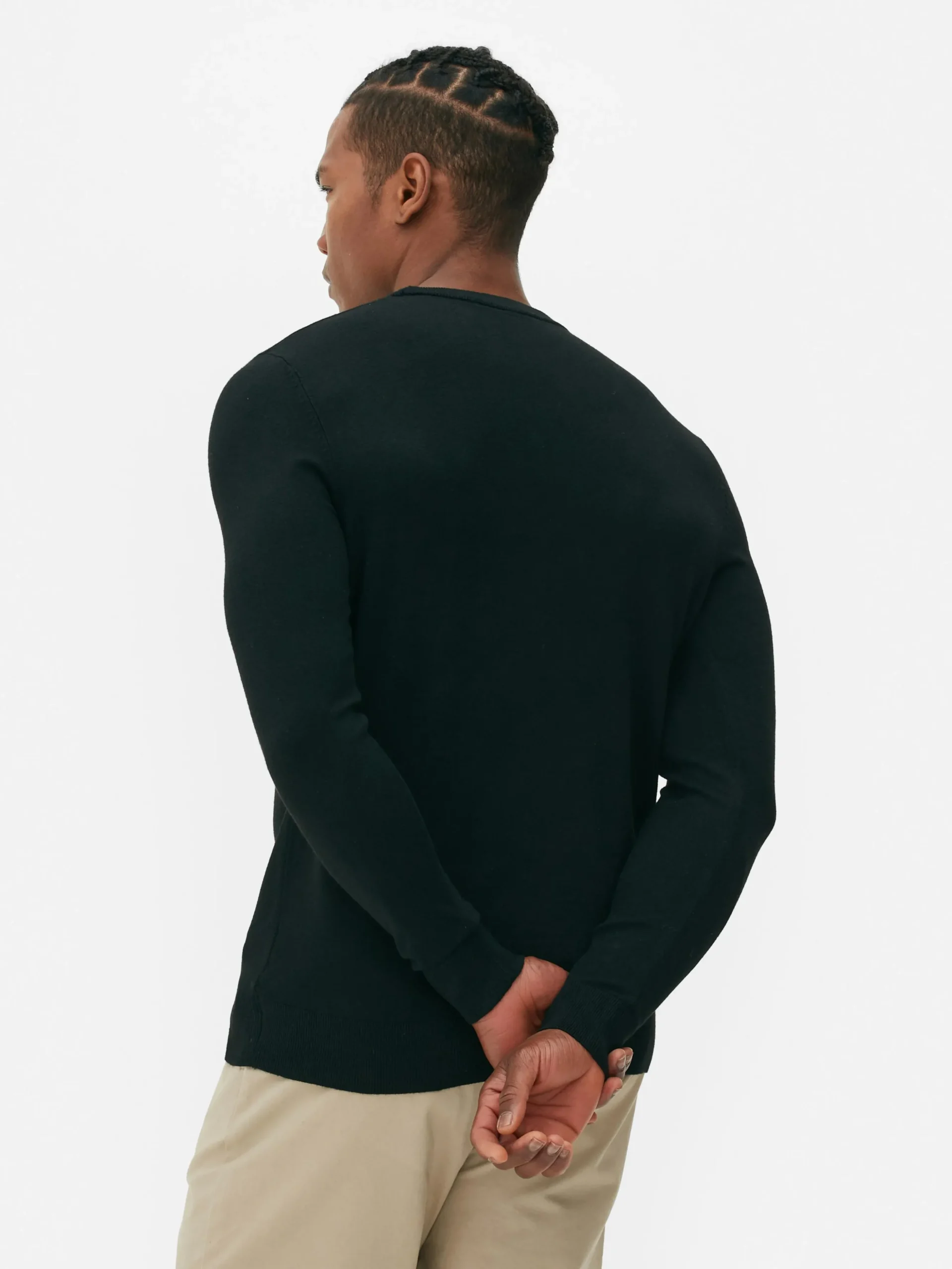 Camisola Malha Fina Gola Redonda