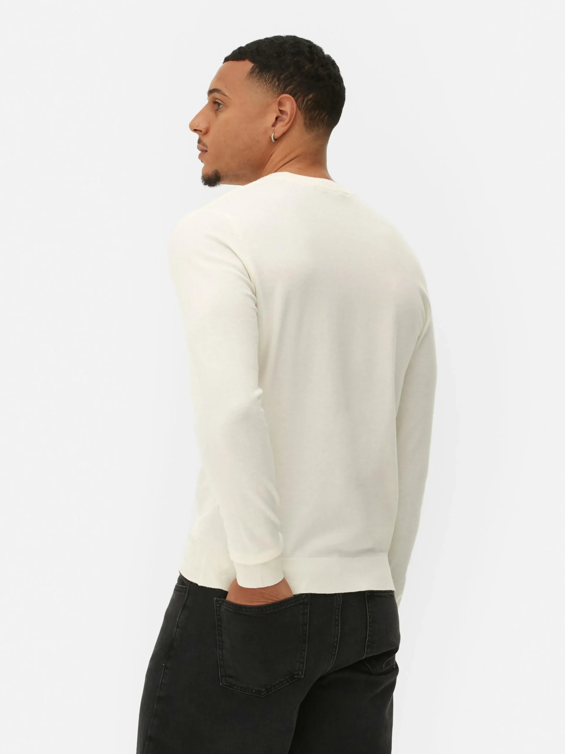 Camisola Malha Fina Gola Redonda