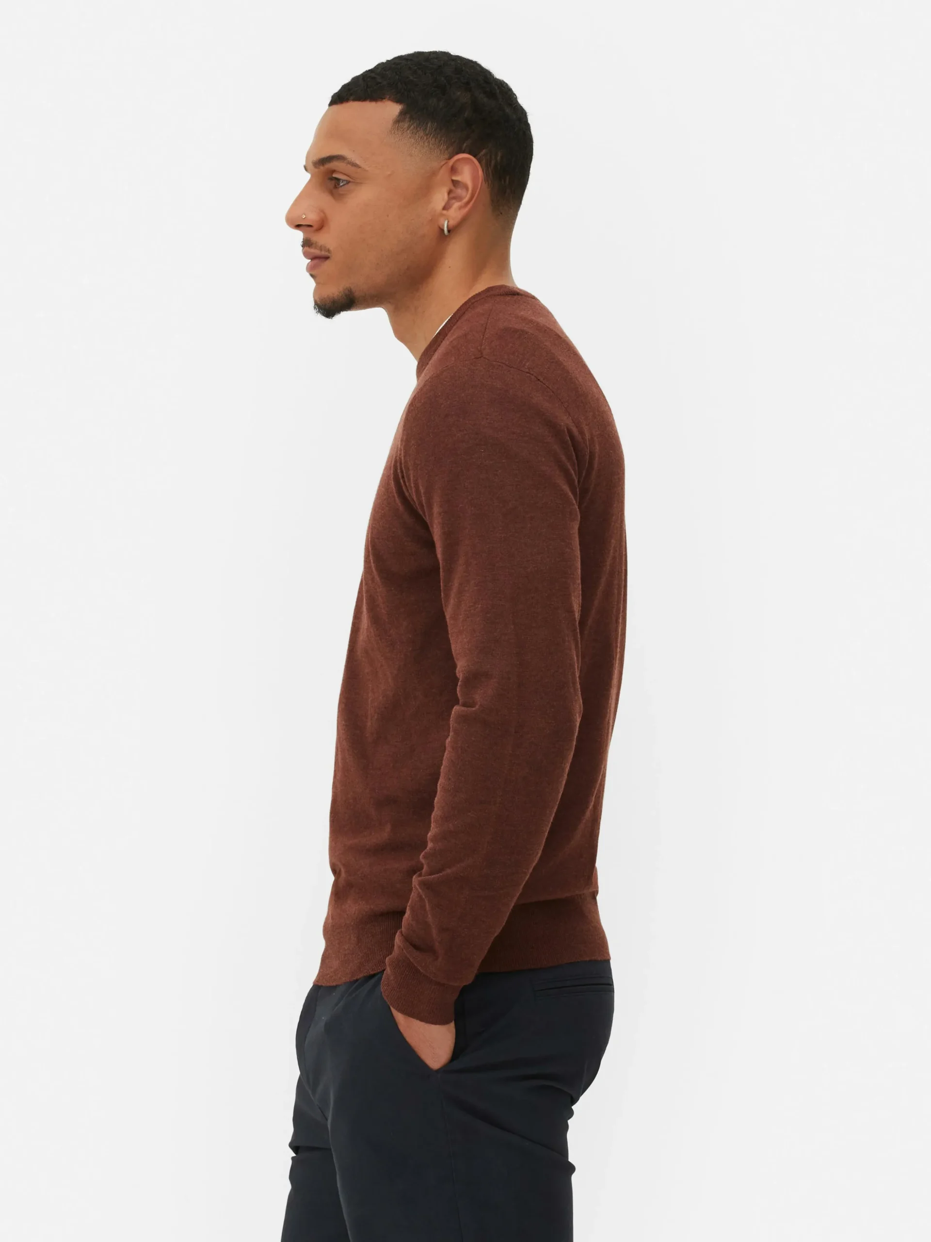 Camisola Malha Fina Gola Redonda