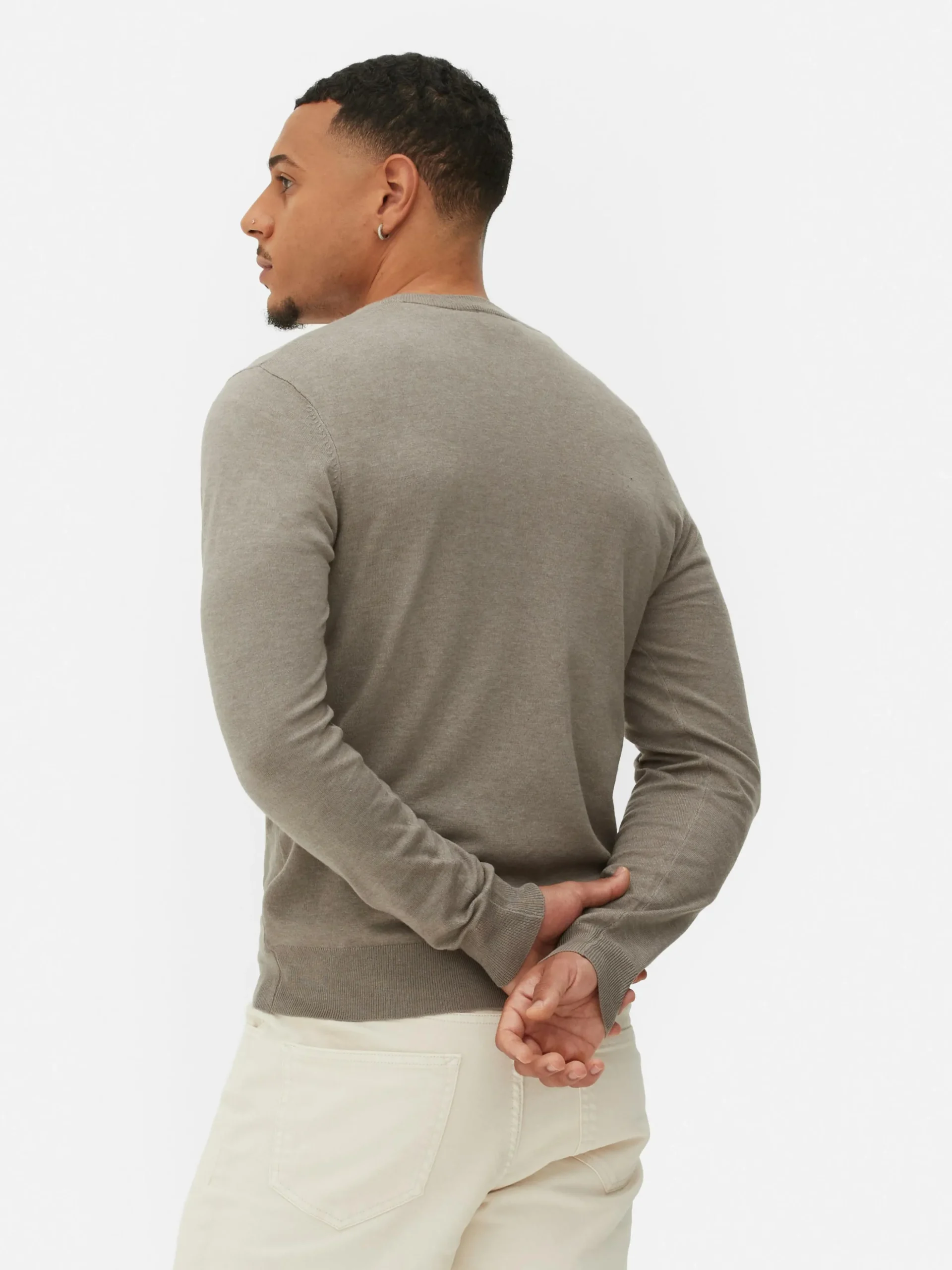 Camisola Malha Fina Gola Redonda