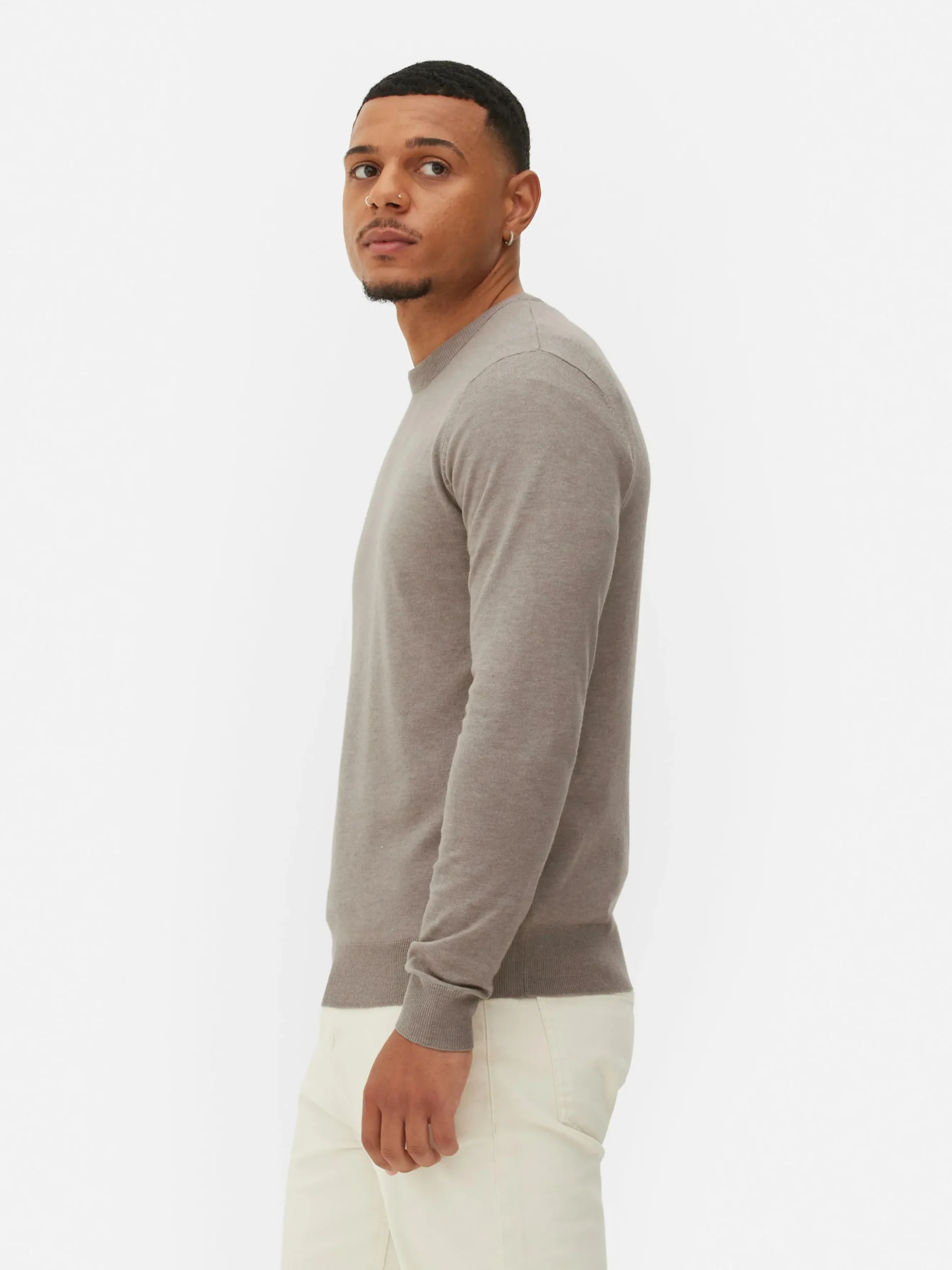 Camisola Malha Fina Gola Redonda