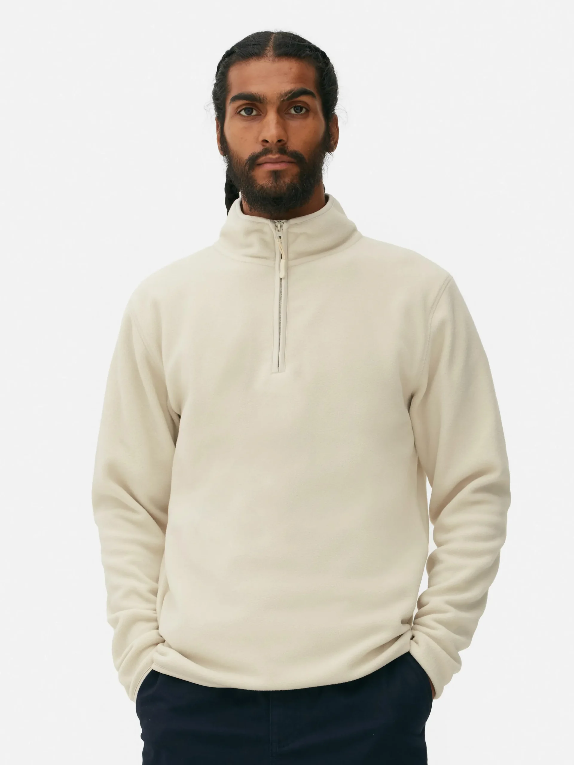 Camisola Malha Polar 1/2 Fecho Correr