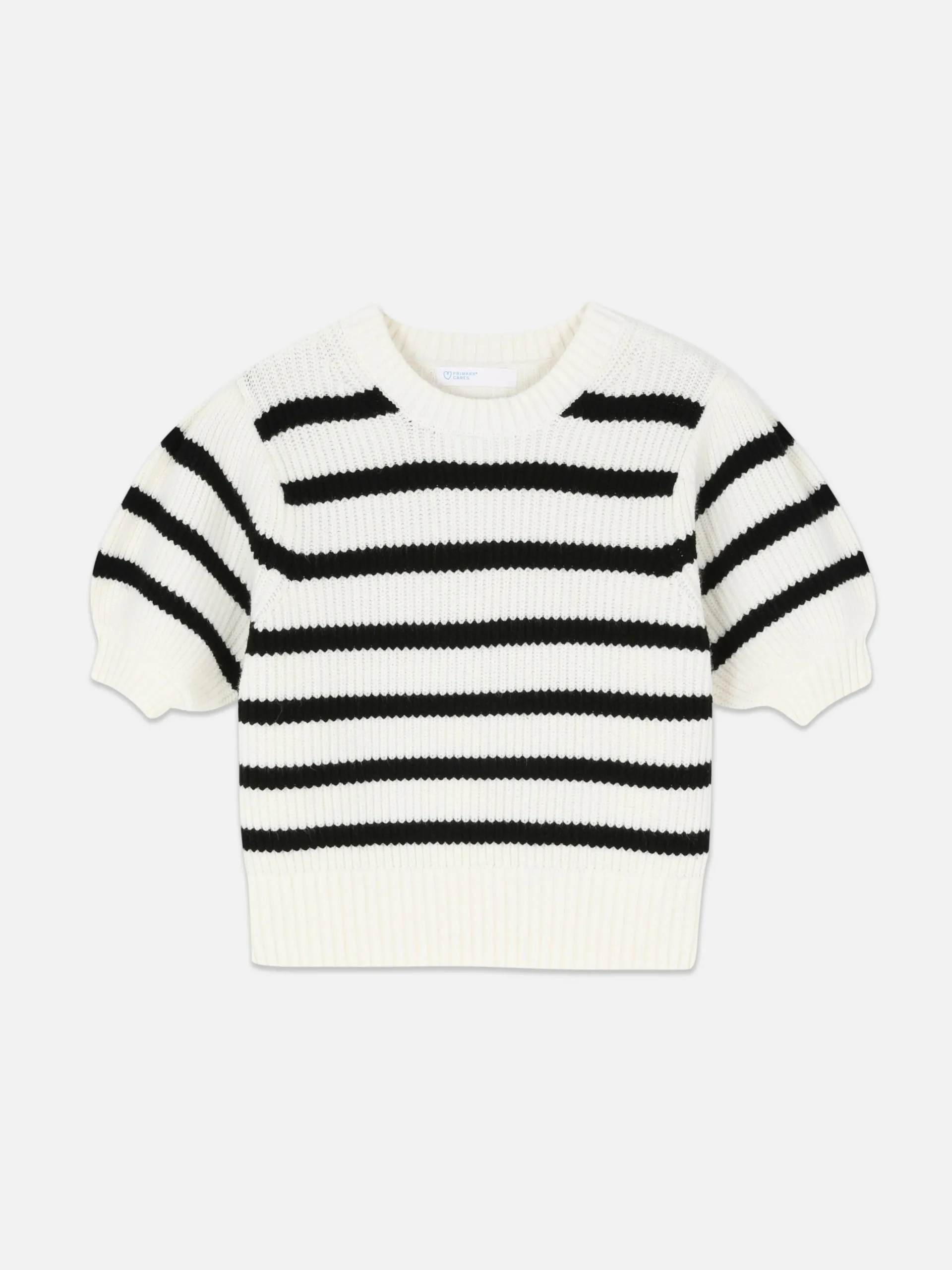 Camisola Manga Balão Riscas