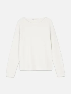 Camisola Manga Comprida Decote Barco