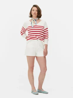 Camisola Manga Comprida Decote Barco