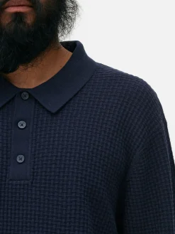 Camisola Polo Texturada