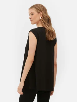 Camisola S/mangas Decote V