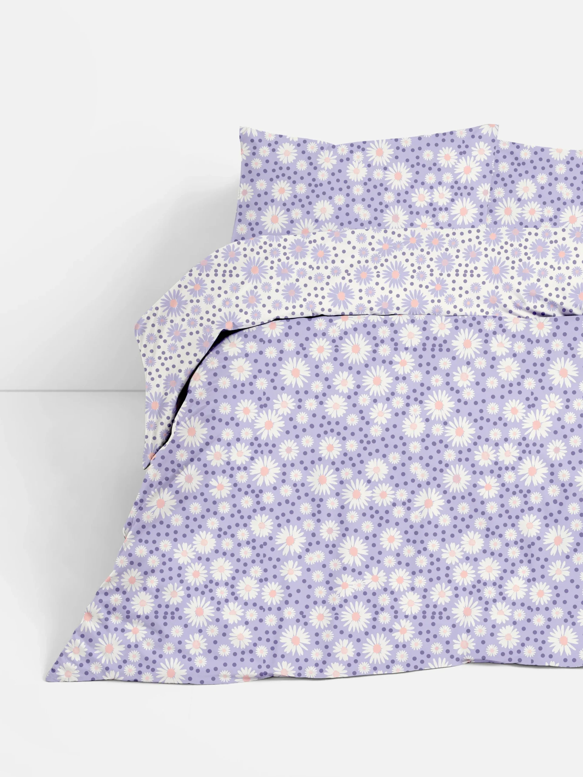 Capa Edredão Casal Reversível Margaridas