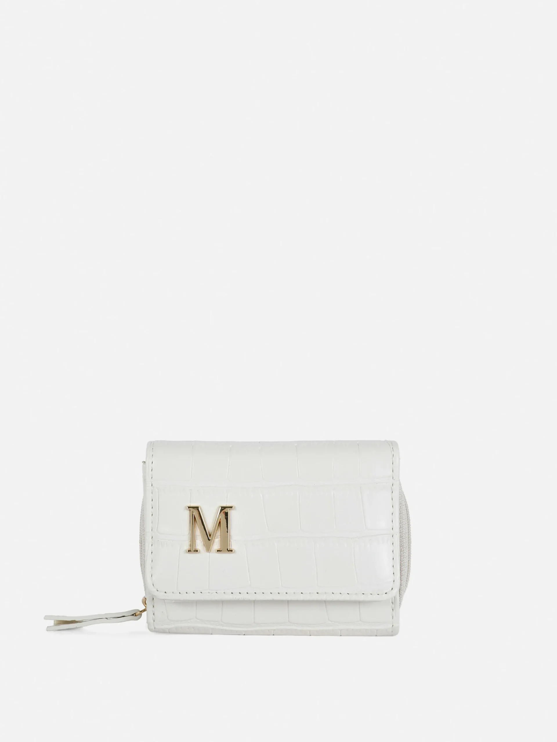 Carteira Efeito Imitação Pele Crocodilo Inicial