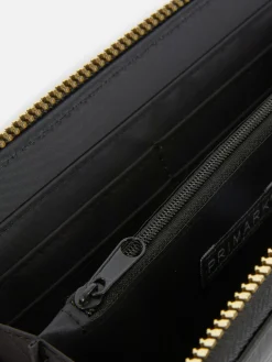 Carteira Fecho Correr Inicial Efeito Crocodilo