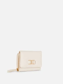 Carteira Imitação Pele Enfeitada