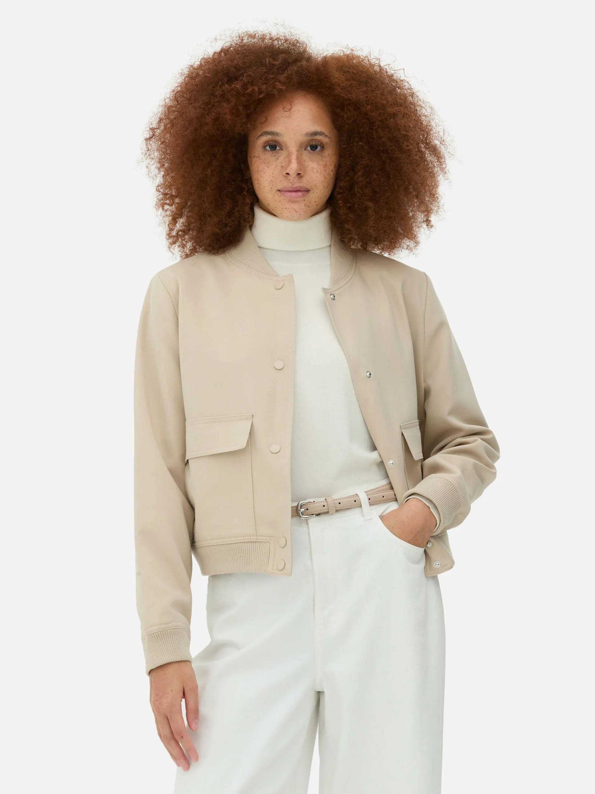 Casaco Bomber Tecido Coordenado