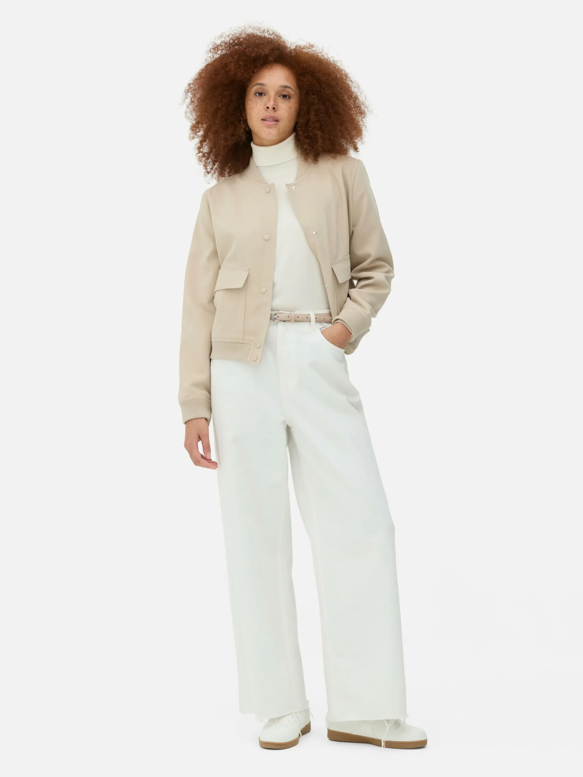 Casaco Bomber Tecido Coordenado