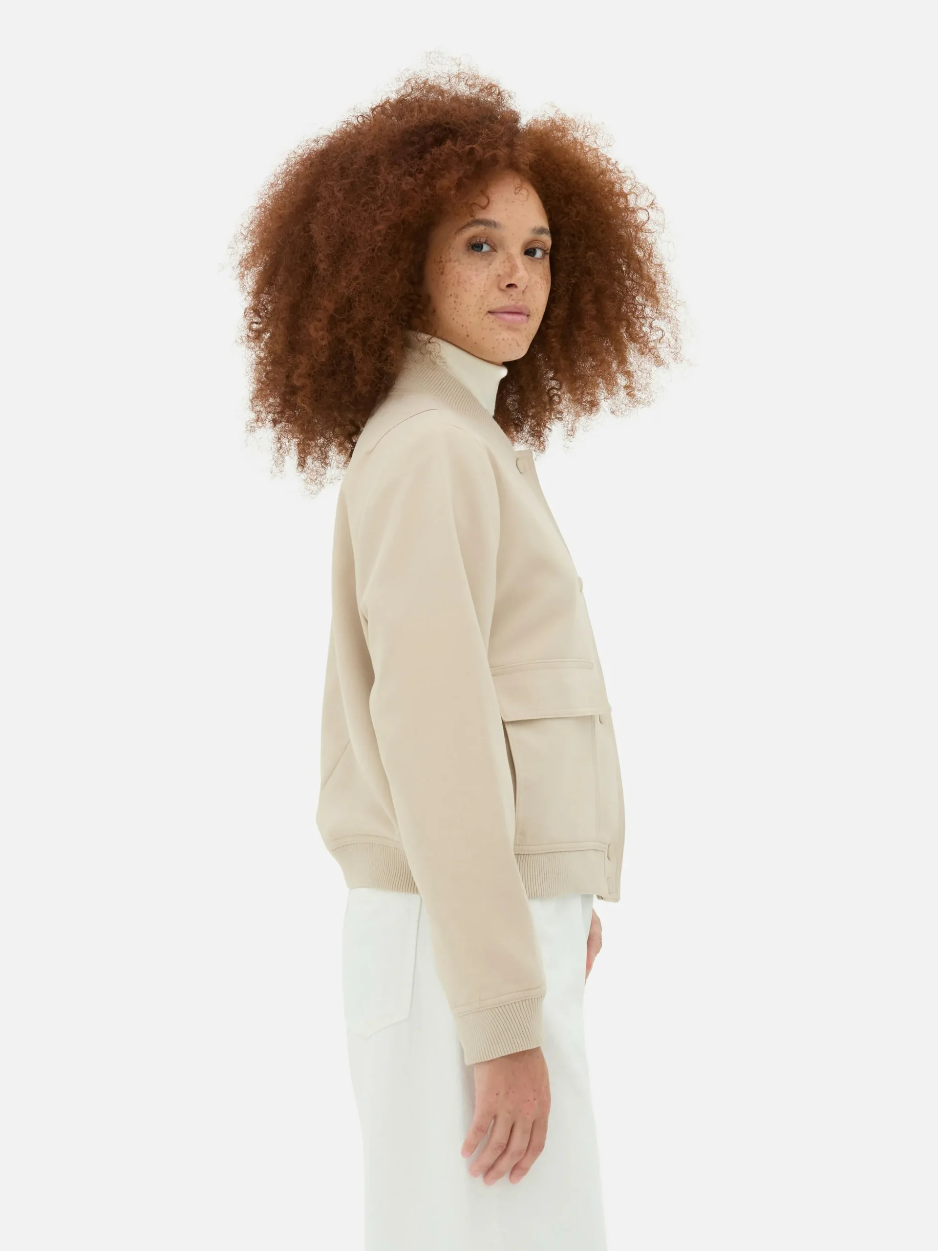 Casaco Bomber Tecido Coordenado