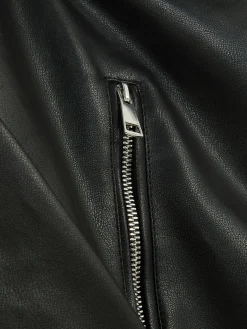 Casaco Estilo Motard Imitação Pele Essencial