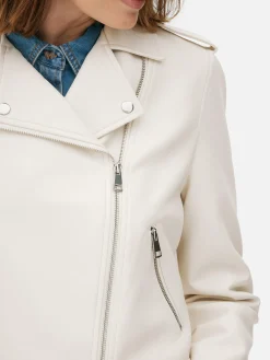 Casaco Estilo Motard Imitação Pele Essencial