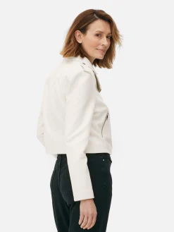 Casaco Estilo Motard Imitação Pele Essencial