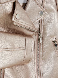 Casaco Estilo Motard Metalizado