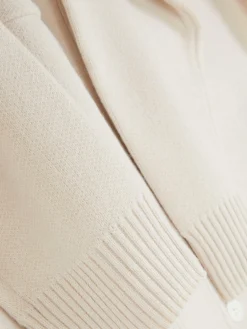 Casaco Malha Botões Colarinho