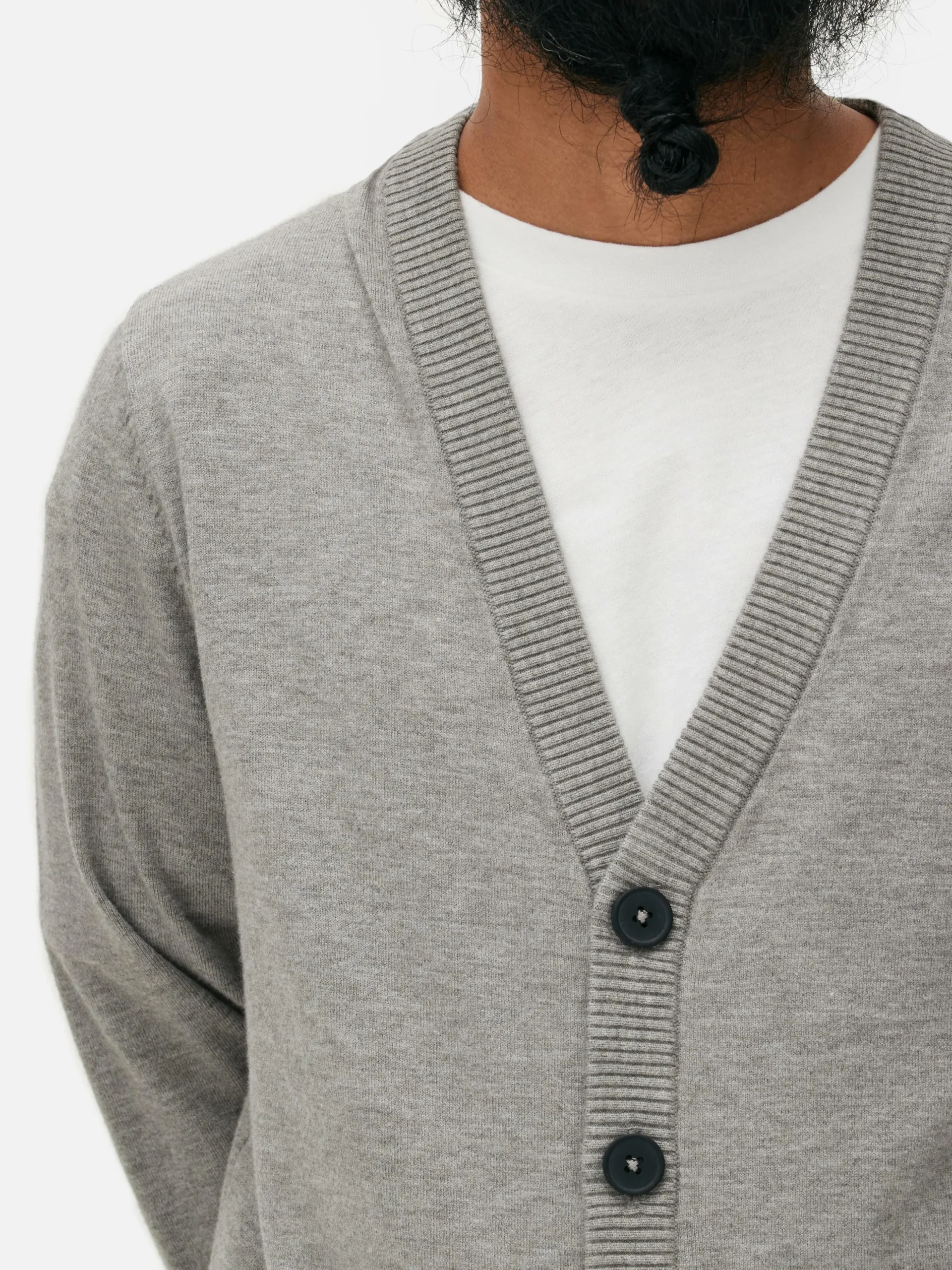 Casaco Malha Botões Grandes