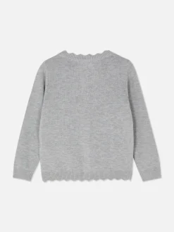 Casaco Malha Botões Recortes