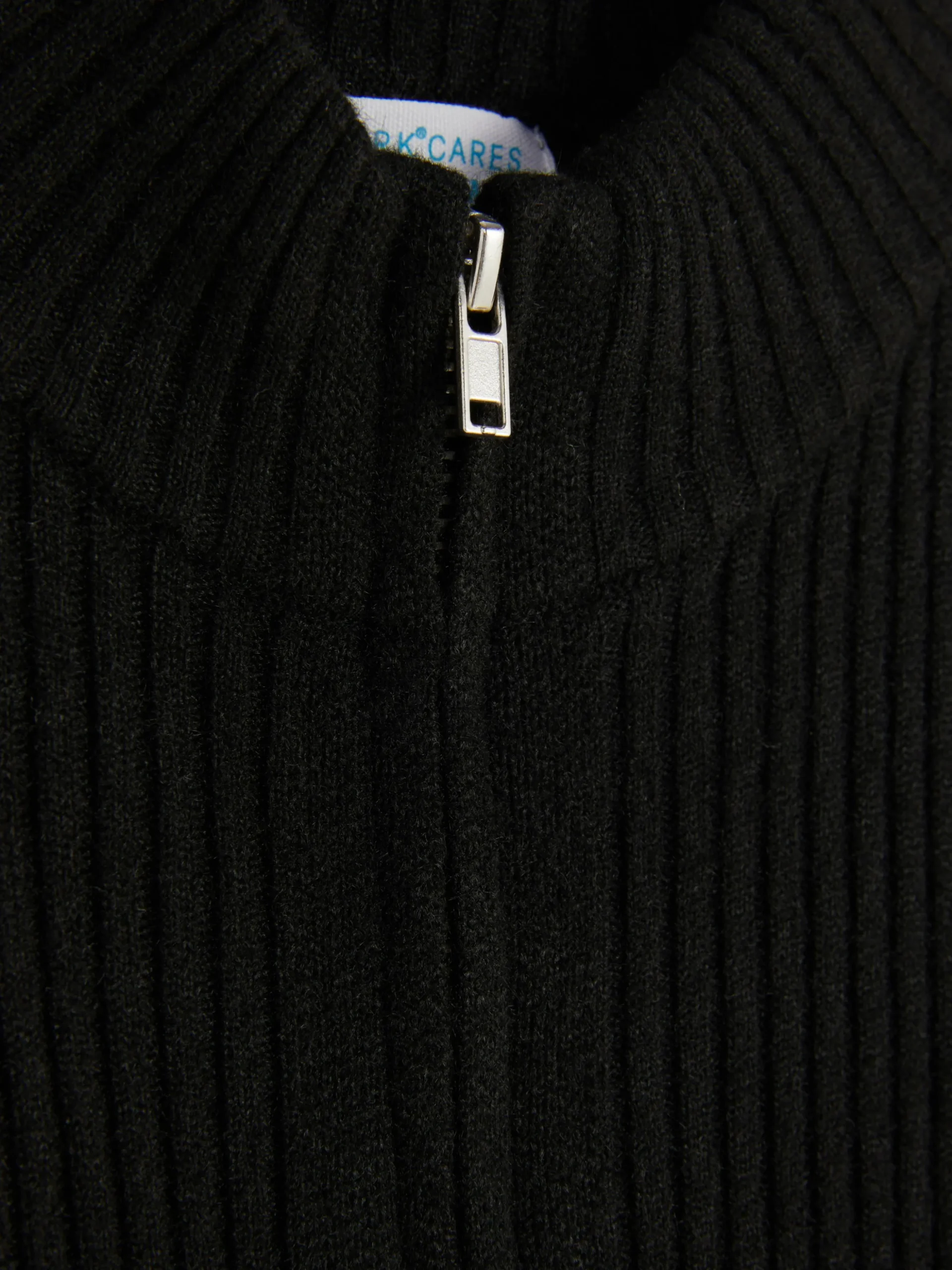 Casaco Malha Canelado Fecho Correr