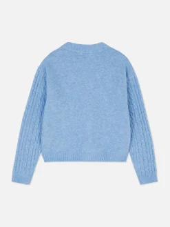 Casaco Malha Entrançada