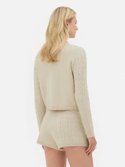 Casaco Malha Entrançada Rita Ora