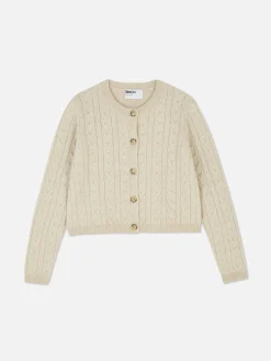 Casaco Malha Entrançada Rita Ora