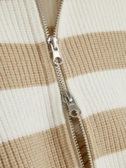 Casaco Malha Fecho Dois Sentidos Riscas