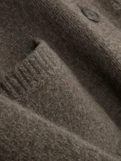 Casaco Malha Folgado Botões Frente