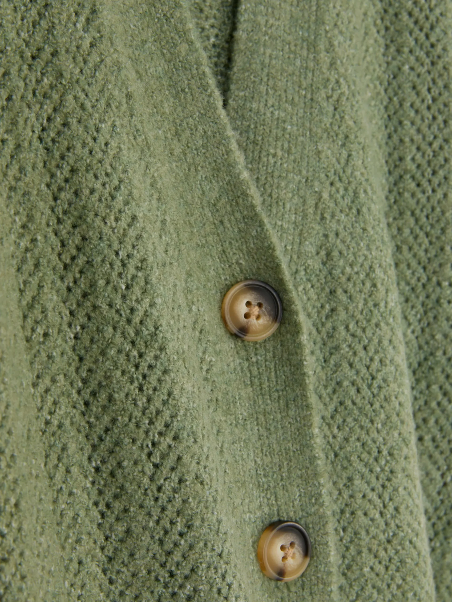 Casaco Malha Geométrica Decote V