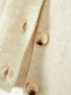 Casaco Malha Gola Redonda Botões