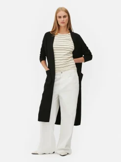 Casaco Malha S/ Botões Comprido