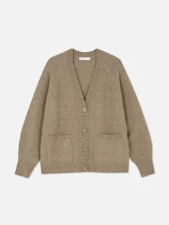 Casaco Malha V Estilo Boyfriend