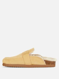 Chinelos Loafer Forrados Imitação Pelo