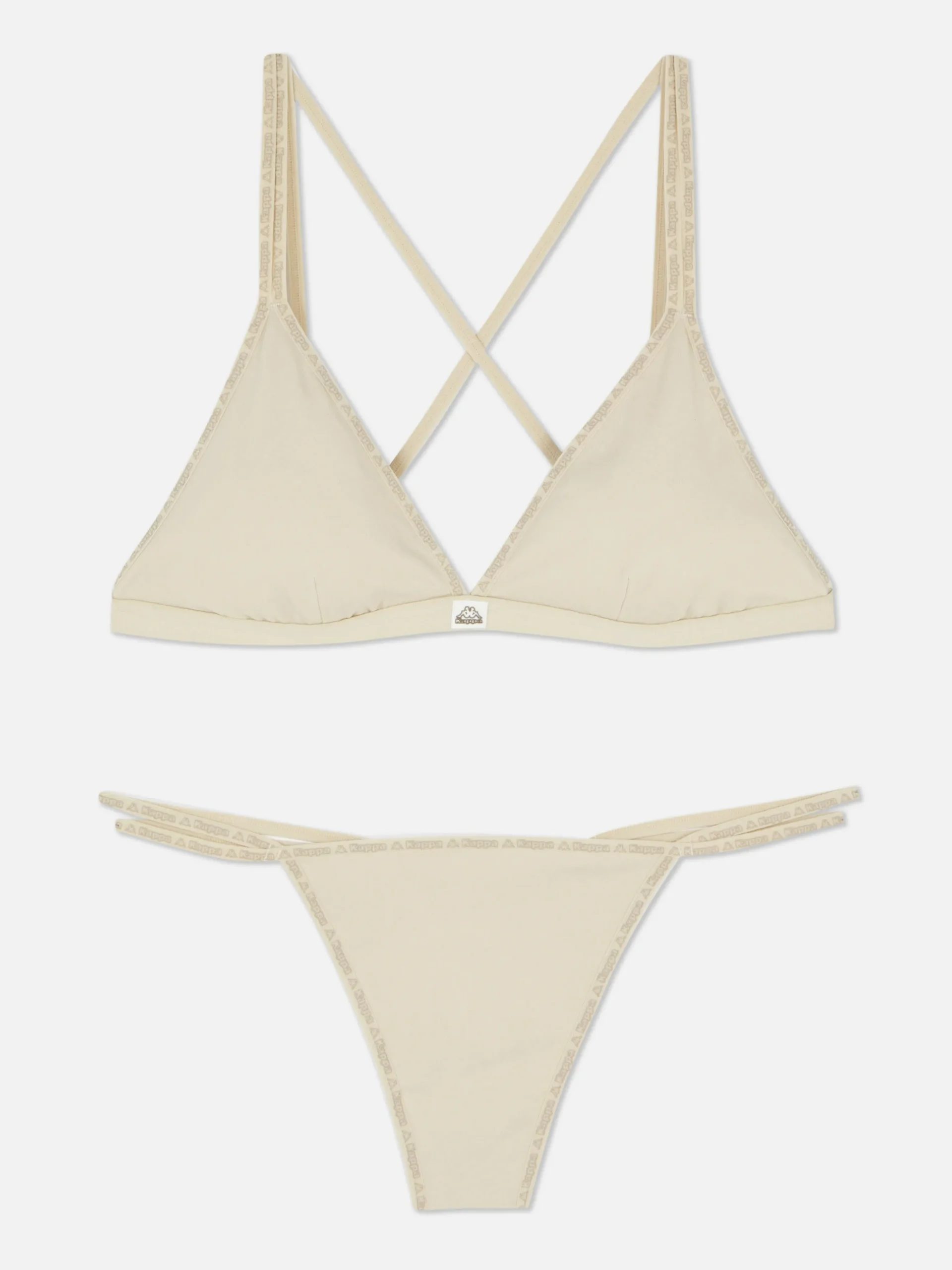 Conj. Bralette Triângulo/tanga S/costuras Kappa X Primark