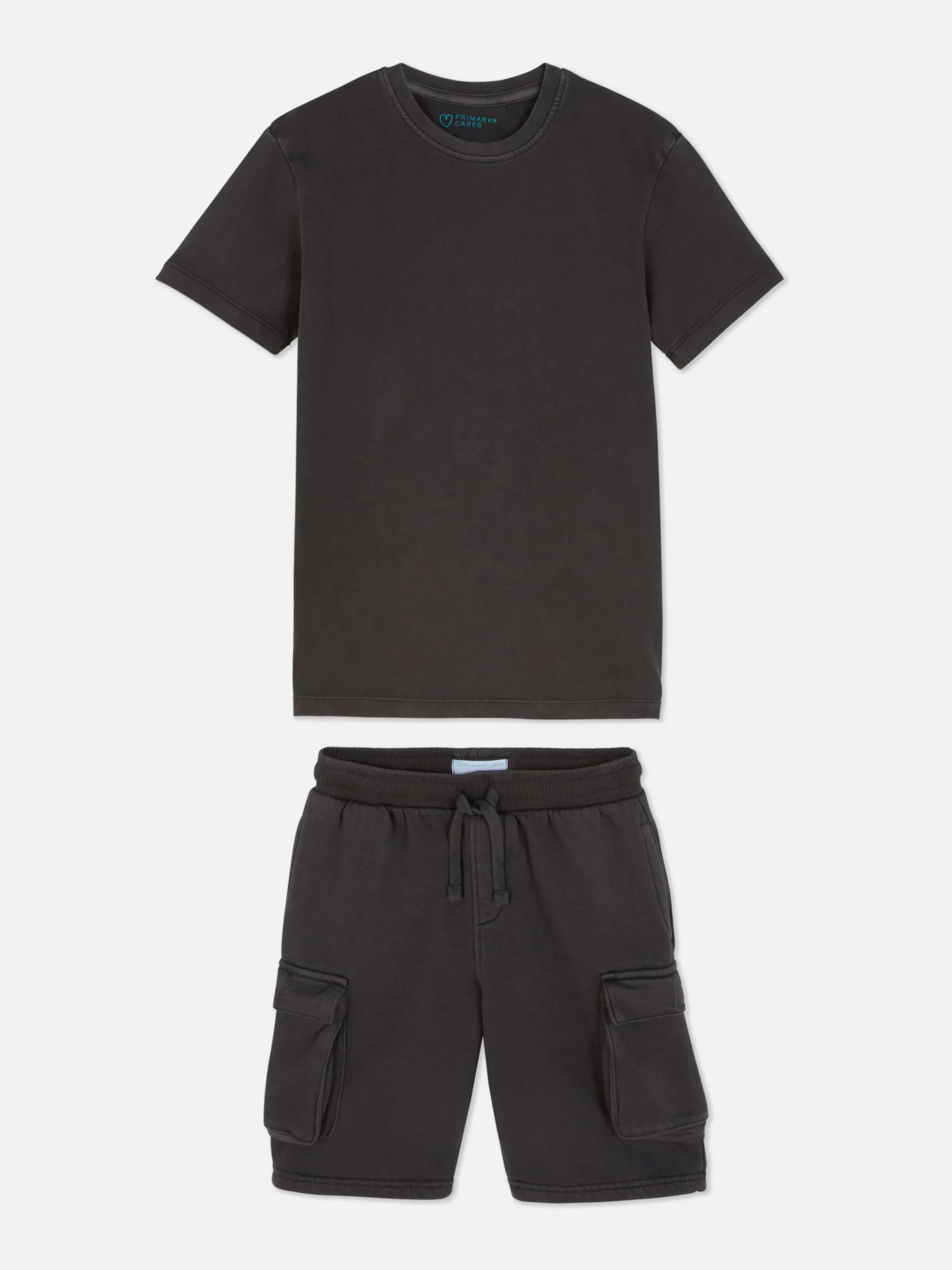 Conj. Coordenado T-shirt/calções Cargo Para Criança