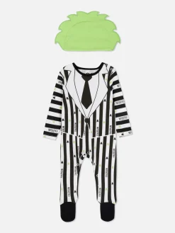 Conjunto Body/chapéu Beetlejuice