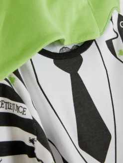 Conjunto Body/chapéu Beetlejuice