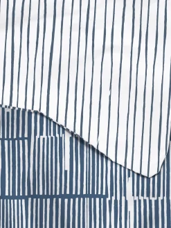 Conjunto Capa Edredão Casal Reversível Riscas