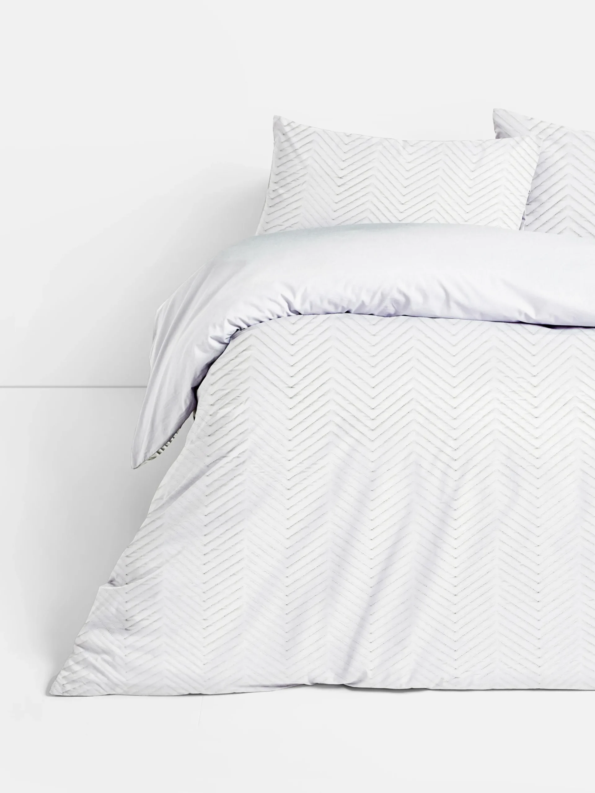 Conjunto Capa Edredão King Padrão Chevron Pinsonic