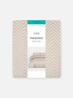 Conjunto Capa Edredão King Padrão Chevron Pinsonic